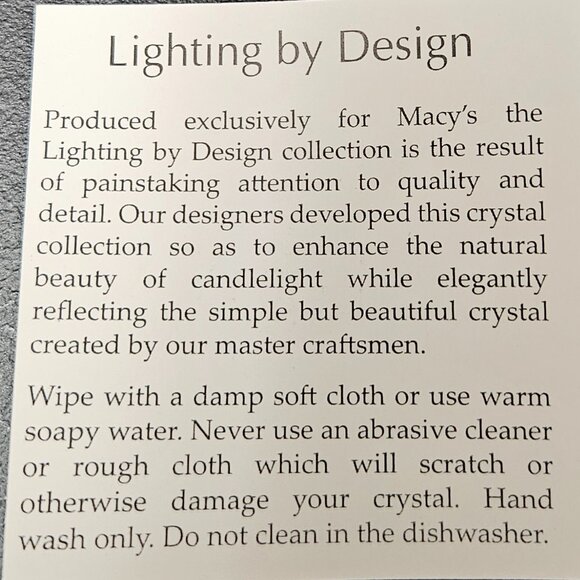 Lighting by Design Shannon Clear Crystal Afterglow Candlesticks - Style 15756 - Picture 16 of 16